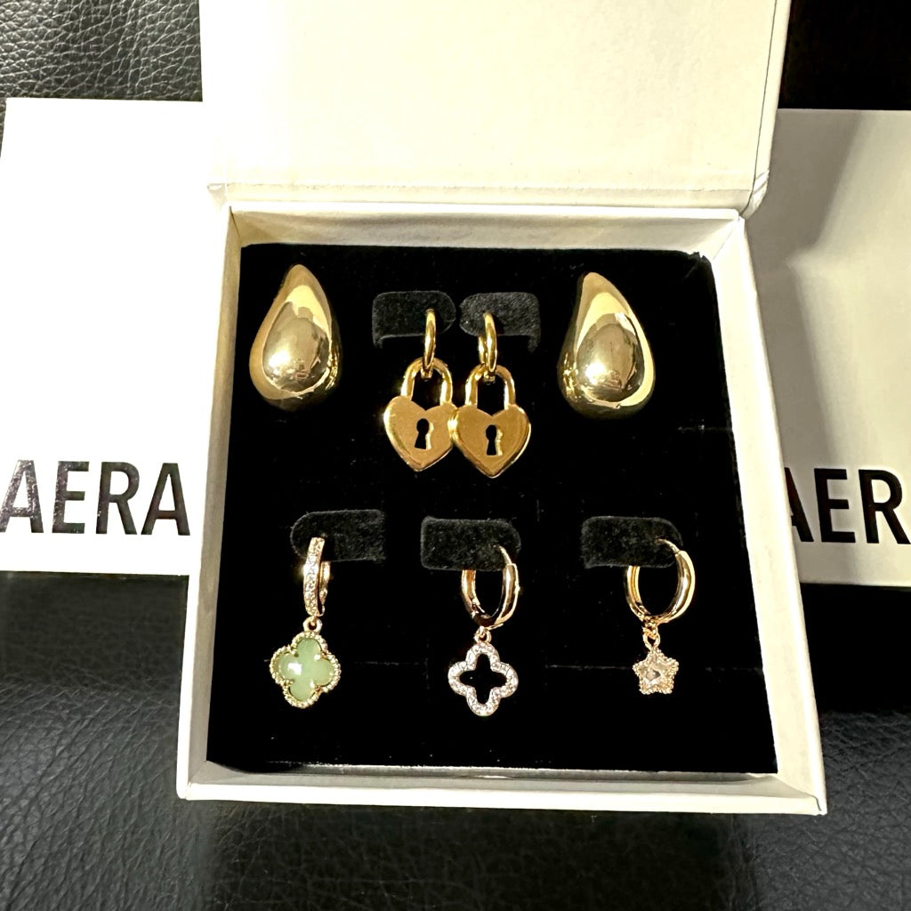 Gold Plated Earring Set
