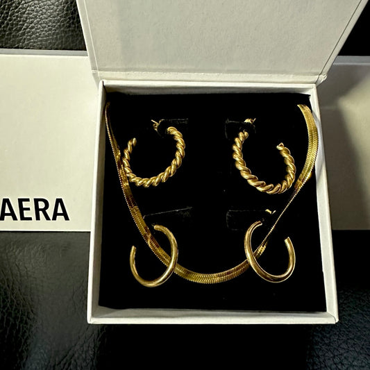 Gold Plated HoopLace Set