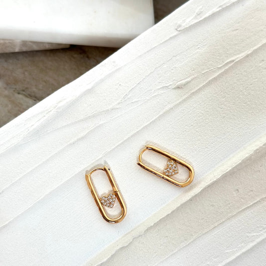 Aera Berlin Jewelry - Vesta Elips Huggie Earring 18K Gold Plated Product Home Photo
