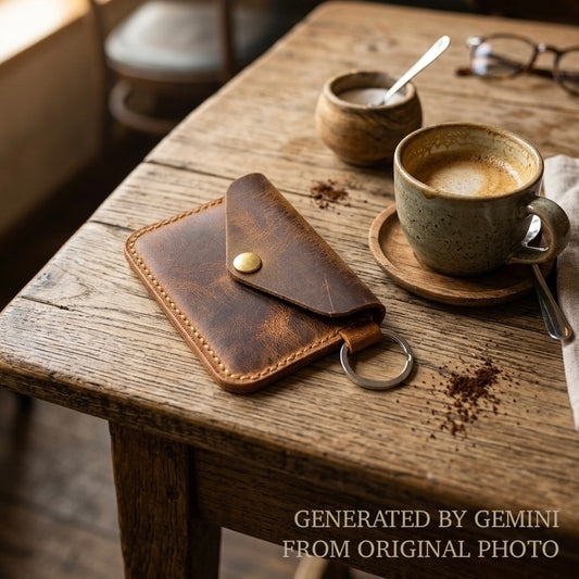 Arcturus Leather Handmade Tan Cardholder