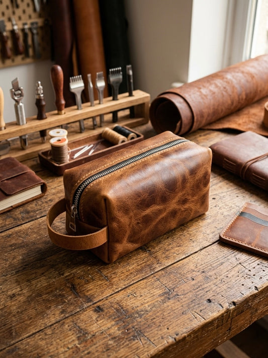 Antares Handmade Leather Dopp Kit