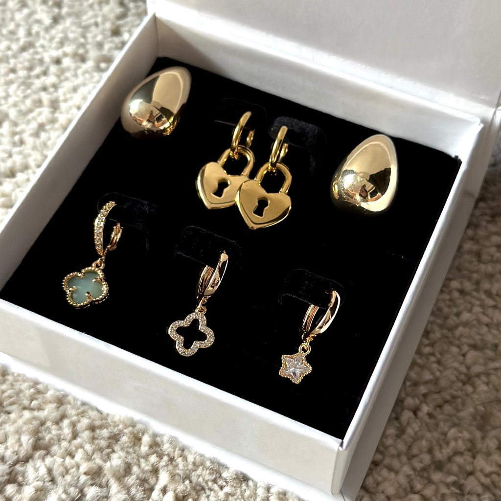 Gold Plated Earring Set