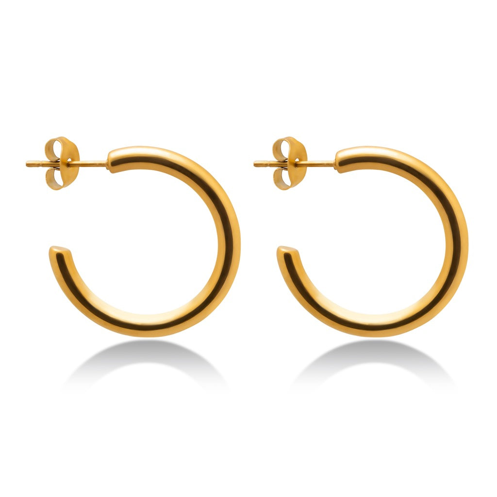 Aera Berlin Jewelry - Eva Hoop Earring 18K Gold Plated Product Photo