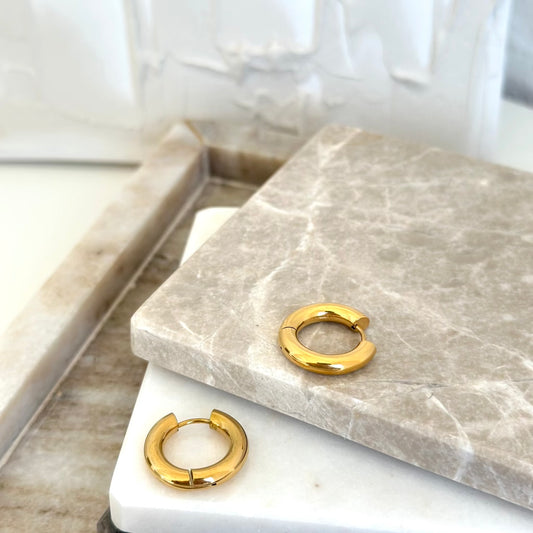 Aera Berling Jewelry - Nova Huggie Earring 18K Gold Plated Product Home Photo