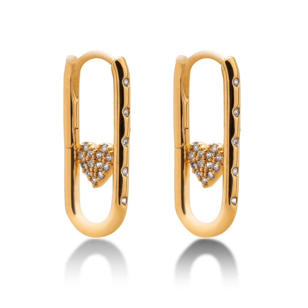 Aera Berlin Jewelry - Vesta Elips Huggie Earring 18K Gold Plated Product Photo