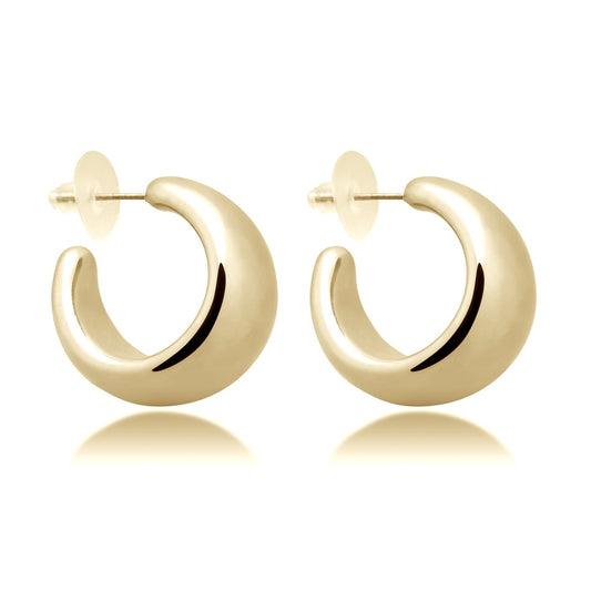Aera Berlin Jewelry - Crux Overthick Huggie Hoops 18K Gold Plated Product Photo