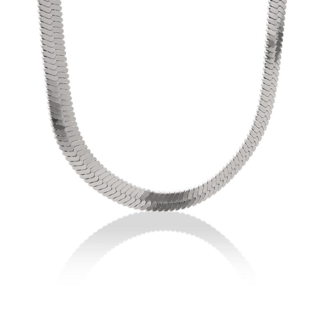Aera Berlin Jewelry - Titan Snake Necklace Sterling Silver Product Photo