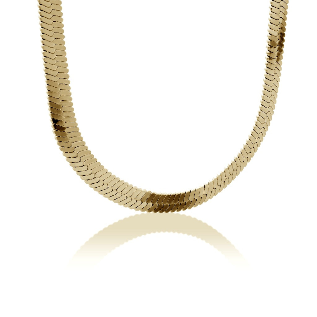 Aera Berlin Jewelry - Titan Snake Necklace 18K Gold Plated Product Photo